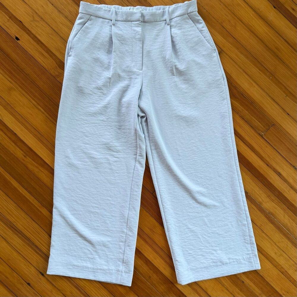 Abercrombie & Fitch Sloane Tailored Wide Leg Pant in Very Light Purple Size 32/1 - Picture 2 of 6